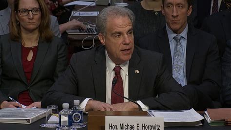 Doj Inspector General Michael Horowitz Testifies Video Abc News