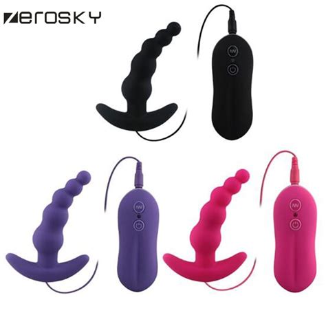 Zerosky 10 Frequency Vibrating Male Prostate Massager Anal Plug