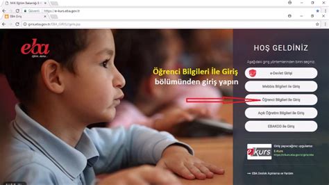 Öğrenciler ve öğretmenlerin kullanabildiği eğitim platformu olan eba üzerinden birçok eğitsel paylaşımlar bulunur. E-KURS BAŞVURU İŞLEMLERİ - YouTube