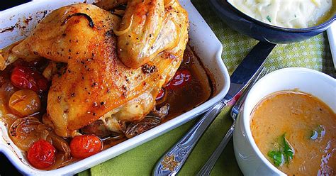 Food And Lens Baked Chicken With Mashed Potatoes And Gravy