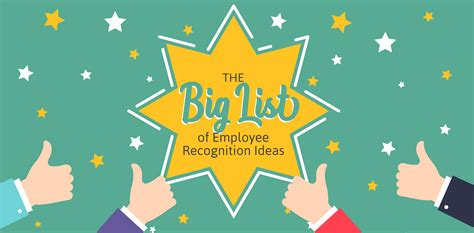 The Big List Of Employee Recognition Ideas Rsw Creative