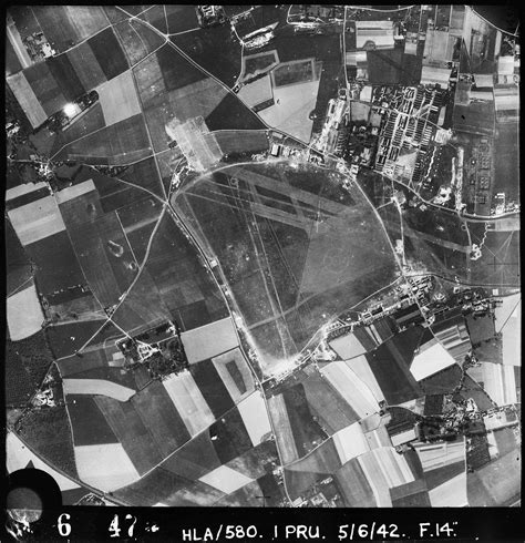 Aerial Photograph Of Manston Airfield Looking South The Technical Site