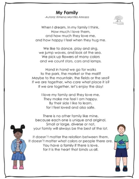 My Family Texto Em Inglês