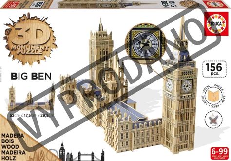 Educa 3d Puzzle Big Ben A Westminsterský Palác 156 Dílků Puzzle Puzzlecz
