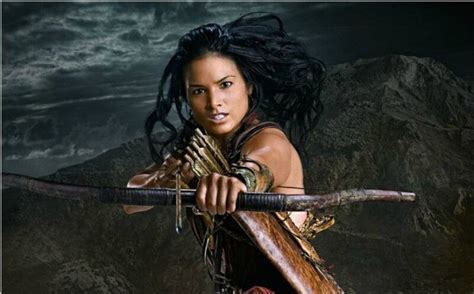 Warrior Woman Aiming Bow And Arrow