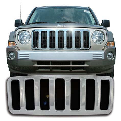 Jeep Patriot Chrome Grille Overlay 2007 2008 2009 2010