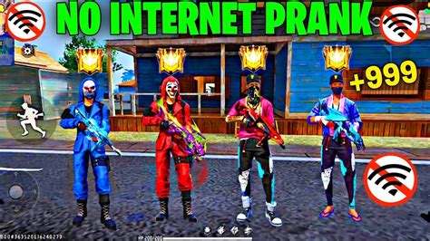 No Internet Prank🤡 Free Fire No Internet Prank In Clash Squad