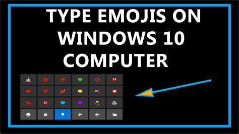🍑how To Type Emojis On Windows 10 Computer 🍎 Youtube