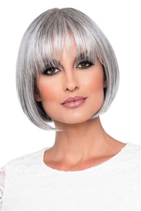Envy Tandi In Medium Grey Main Short Hair Styles Human Hair Wigs