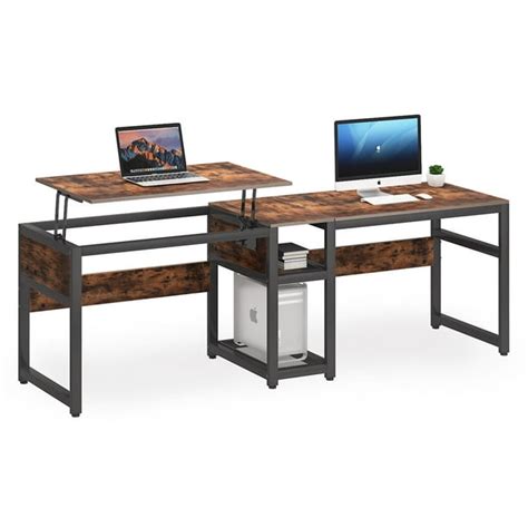 Tribesigns Double Computer Desk With Lift Top 788 Inch Extra Long Two