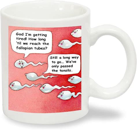 Funny Sperm Joke Rude Novelty Coffee Mug Exclusive To The Serendipity Vita Collection Funny