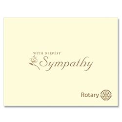 Do not use fonts that are playful on a sympathy card envelope. Sympathy Cards-Rotary Club Supplies - Russell Hampton Company