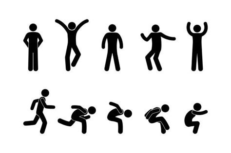 Dance Moves Silhouettes Illustrations Royalty Free Vector Graphics
