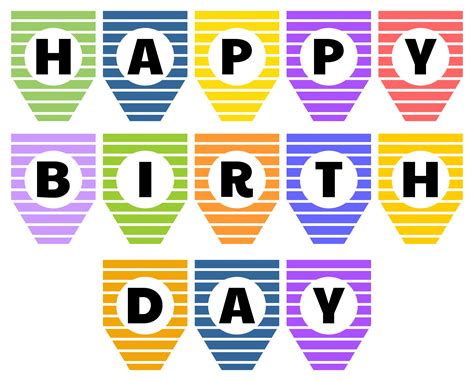 6 Best Images Of Happy Birthday Printable Banners Signs Free