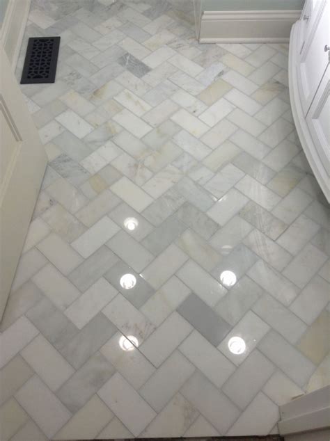 Herringbone Marble Bathroom Floor Flooring Tips