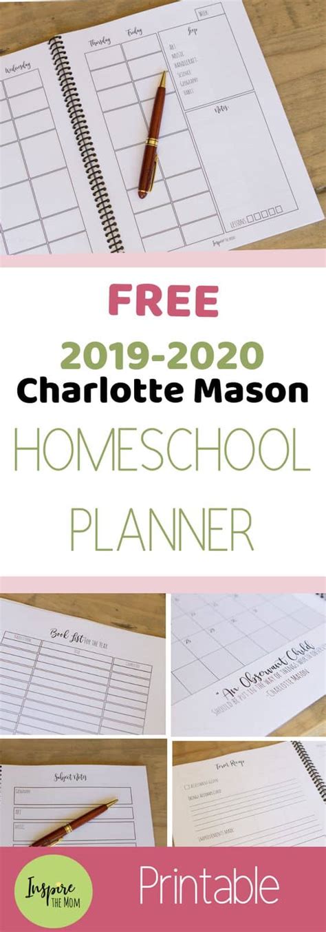 They are black and white which means they're easy on the ink! FREE Printable Charlotte Mason-Style Homeschool Planner ...
