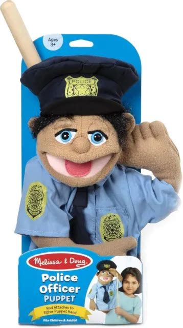 Melissa And Doug Puppet Cyrus Cy Wren Police Officer Wdetachable