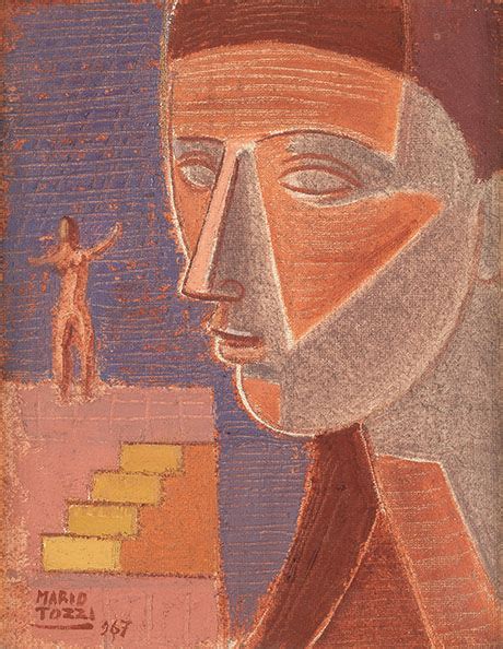 Su @raitre con #sapiens, un solo pianeta. TOZZI MARIO (1895-1979) TESTA, 1967 Olio su tela, cm 35X27 Firmato e datato in basso a sinistra ...