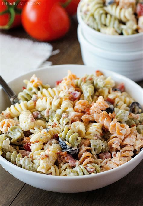 Bacon Ranch Pasta Salad With Ranch Dressing