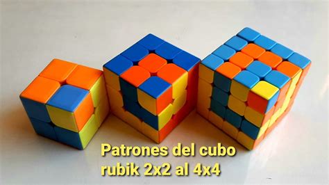 CÓmo Armar Patrones Cubo Rubik 2x23x34x4 Fácilrápido