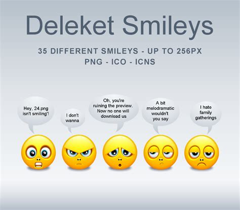 Deleket Smileys Icons Pngs By Kensaunders On Deviantart