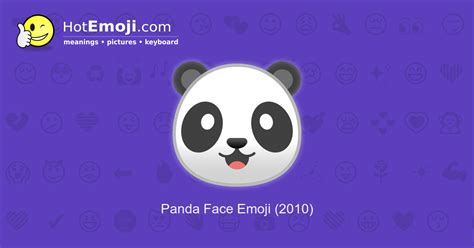 🐼 Panda Face Emoji Meaning With Pictures From A To Z