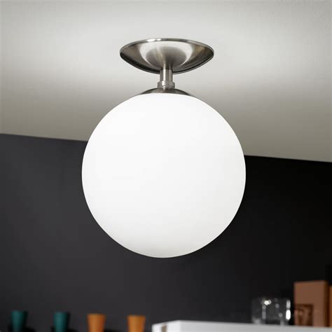 Glass Globe Ceiling Light Clear Or White Glass Globe Ceiling Light My