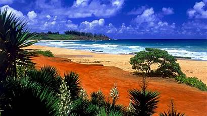 Hawaii Desktop Beach Backgrounds Kauai Wallpapersafari Kealia