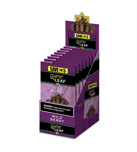 Game leaf wild berry box. GAME LEAF WILD BERRY SAVE ON 5 F.P. 8/5PK - Cigars ...