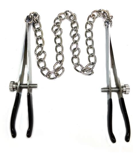 Stainless Steel Nipple Chain Clamp Adult Toy World