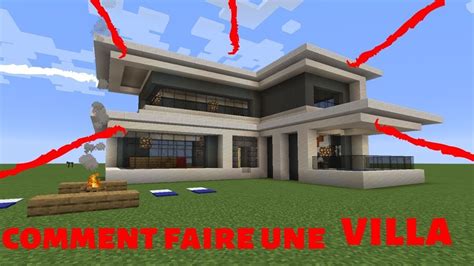 comment construire une villa sur Minecraft :tuto déco - YouTube