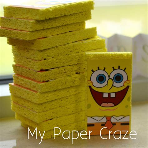 DIY 3D SpongeBob Invitations By My Paper Craze Spongebob Birthday