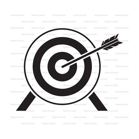 Archery Target Cut Files For Cricut Clip Art Silhouettes Etsy