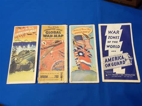 War Maps Set Of 4 Doughboy Military Collectables Springfield Missouri
