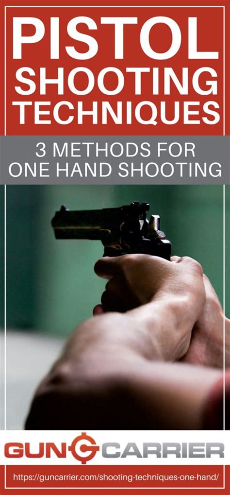Pistol Shooting Techniques Three Methods For One Hand Shooting