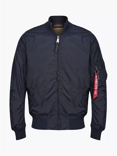Alpha Industries Ma1 Tt Bomber Jacket Blue At John Lewis And Partners