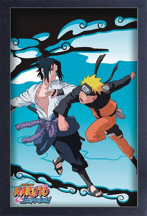 Naruto Shippuden Sasuke Vs Naruto 11x17 Framed Poster Anime And Things