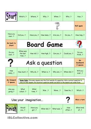 I have and it works well, especially if this activity is turned into a game. With this board game, students will practice asking ...