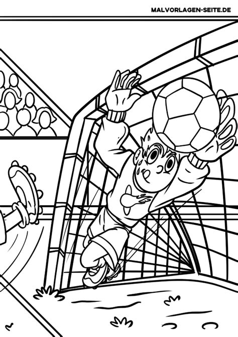 Ausmalbilder fussball ausmalbilder fussball fussball ist ein sport der einen ball der von zwei teams jeweils bestehend aus 11 elf personen gespielt wird verwendet. Malvorlage Fußball Torwart - Sport - Kostenlose Ausmalbilder