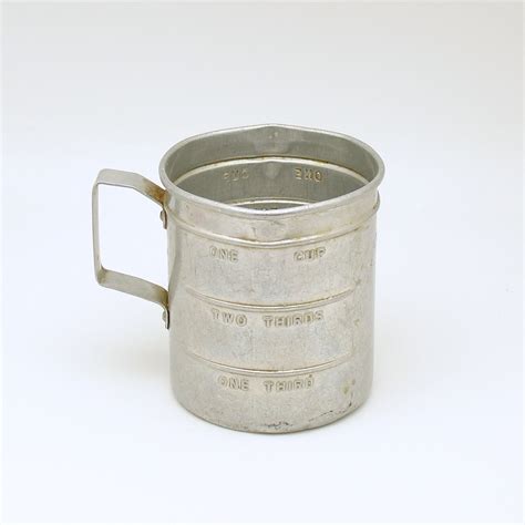 Vintage Metal Measuring Cup Etsy Vintage Metal Measuring Cups