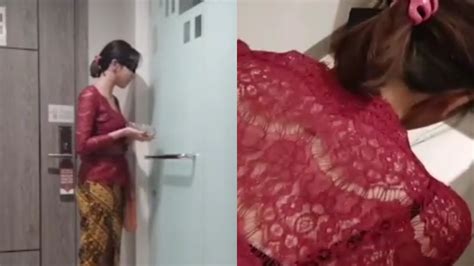 Heboh Video Mesum Kebaya Merah Ada Drama Layaknya Pelayan Hotel Dengan