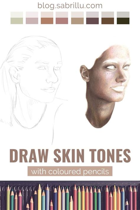 How To Draw Skin Tones With Coloured Pencils Illustration And Drawing