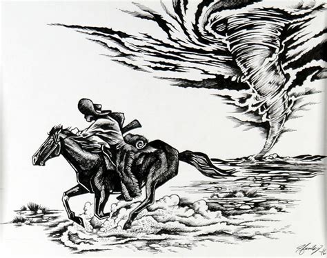 Original file at image/png format. Tornado Cartoon Western Series By Joshua Finley Ink on ...