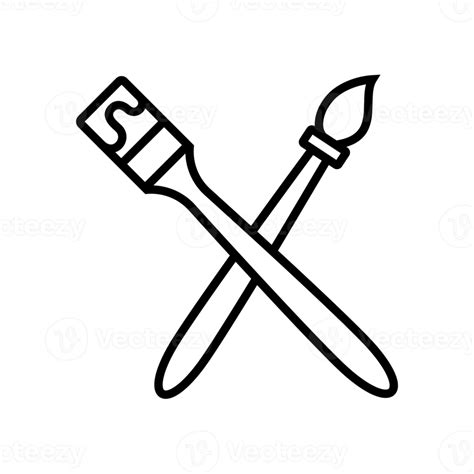 Free Paint Brush Icon Design Simple Illustration Of A Padlock For A