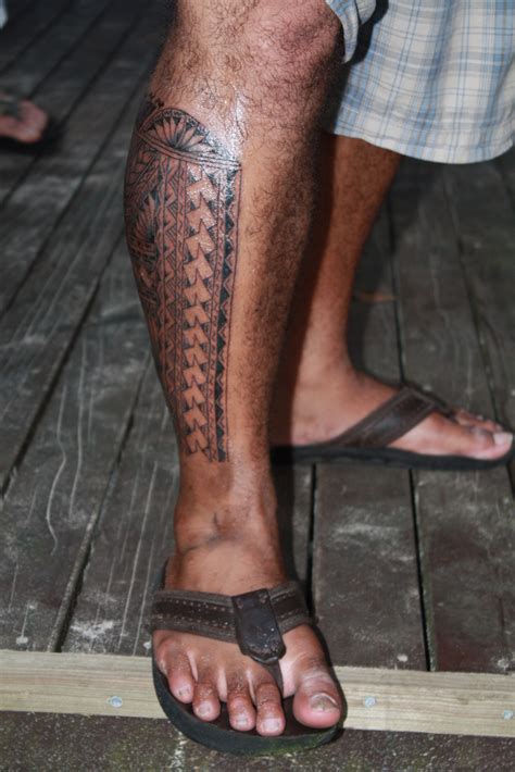 Samoan Man Traditional Tattoo Samoan Tattoo