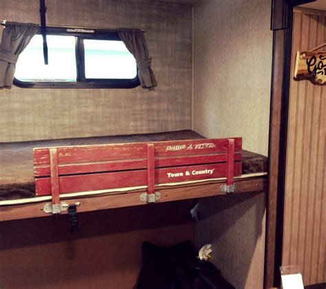 Bunk Rail I Installed For My Daughter In Our Travel Trailer Camping