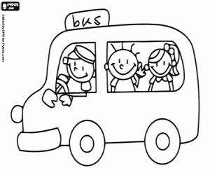 Kleurplaat Kleine schoolbus kleurplaten Schoolbus, Kleurplaten, Bus