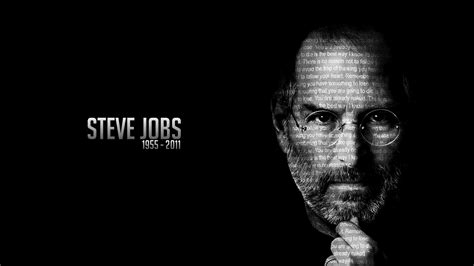 Steve Jobs Black Wallpaper