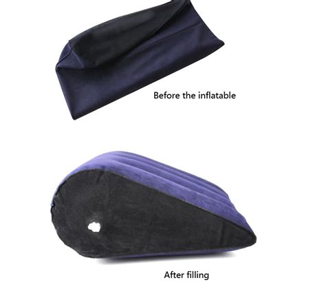 Inflatable Sex Aid Wedge Pillow Triangle Love Position Cushion Couple