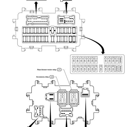 Electrical components such as lights, heated seats and radios all have fuses in your 2009 nissan armada se 5.6l v8 flexfuel. DIAGRAM 2005 Nissan Armada Fuse Box Diagram FULL Version HD Quality Box Diagram - WIRING37 ...